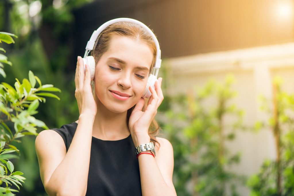 Connection Between Sound, Language and Emotion - headphones listening