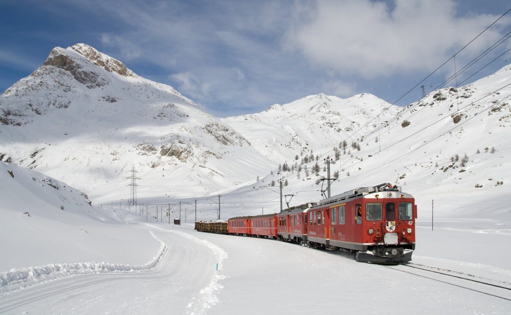 Travel and Transport Vocabulary - train in snow