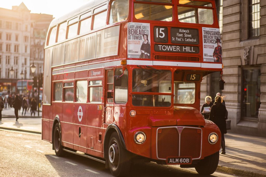 Travel and Transport Vocabulary - London bus