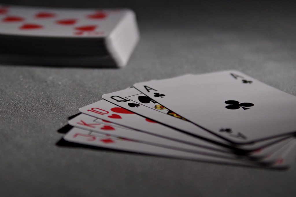 Casino vocabulary - poker cards
