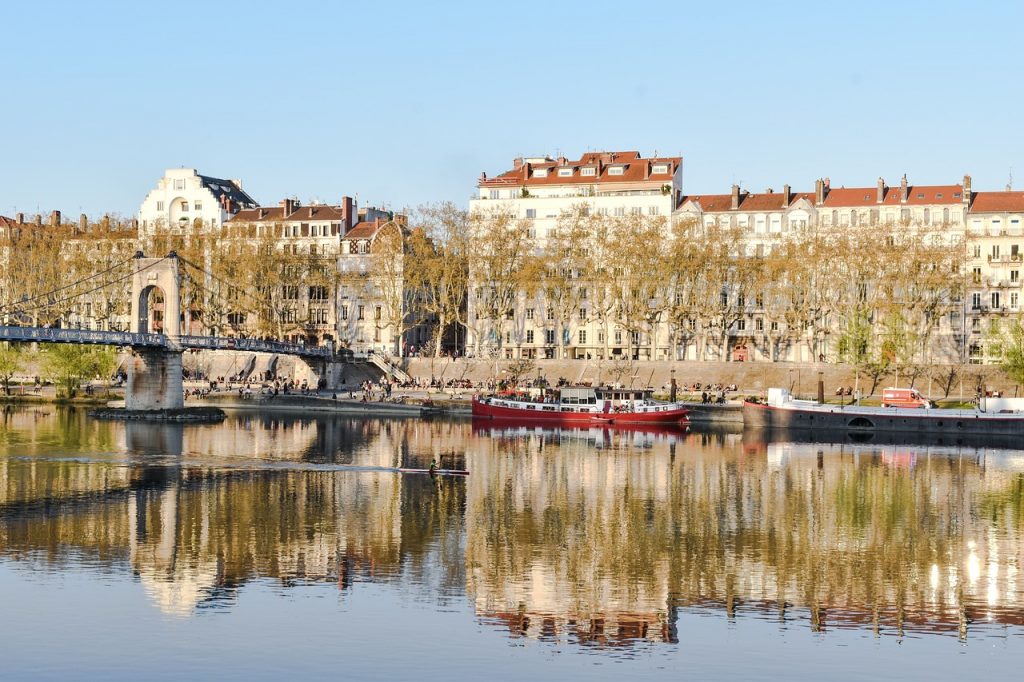 Bridge over the Rhone, Lyon - Women's World Cup France 2019